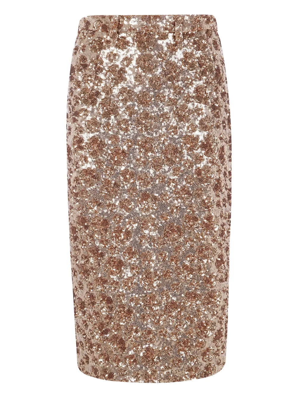Nº21 sequin embellished midi skirt Goud