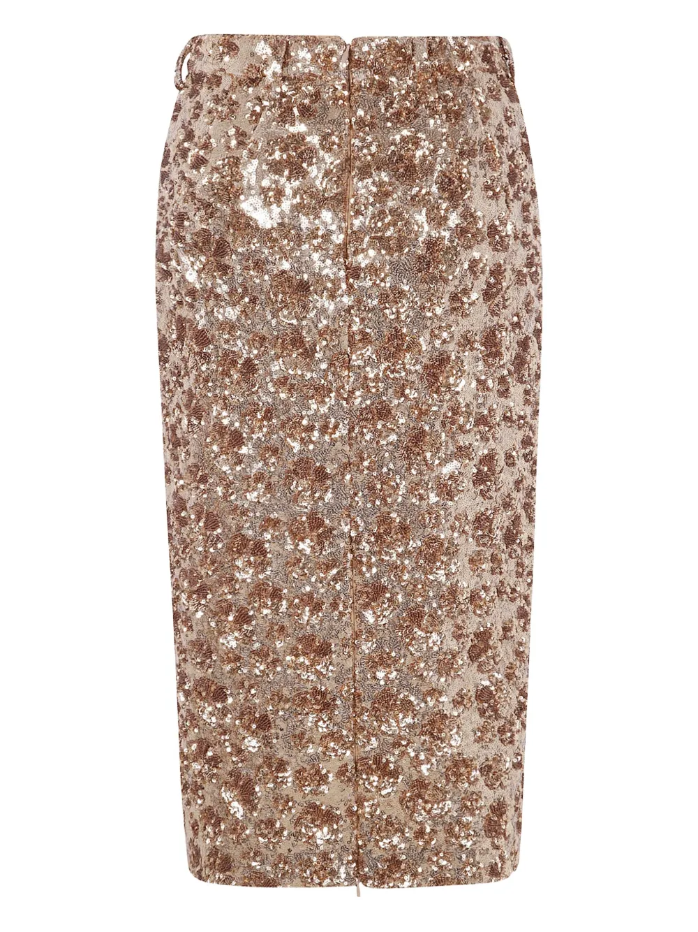 Nº21 sequin embellished midi skirt Goud