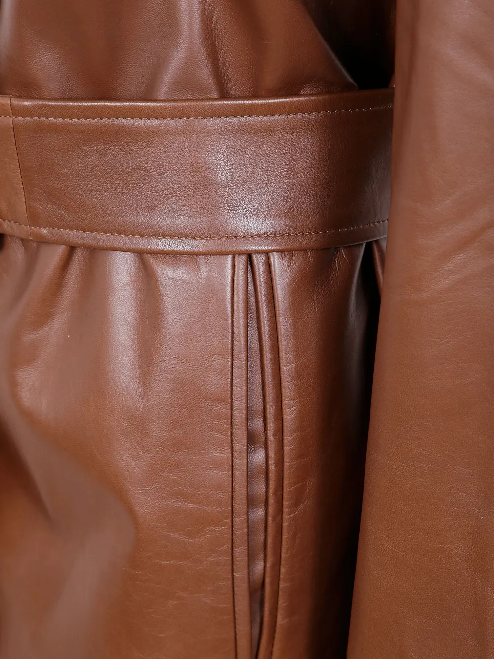 Max Mara Jack met ceintuur Bruin