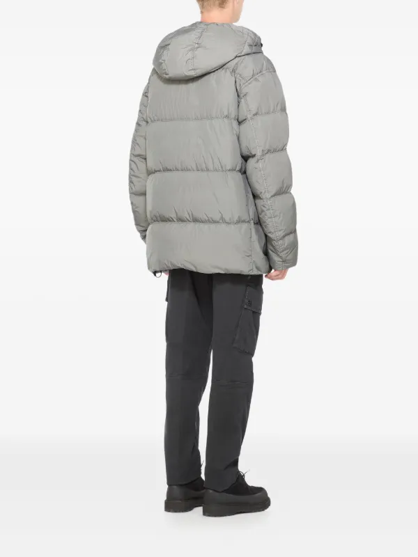 Stone Island コンパスバッジ パデッドジャケット | グレー | FARFETCH JP