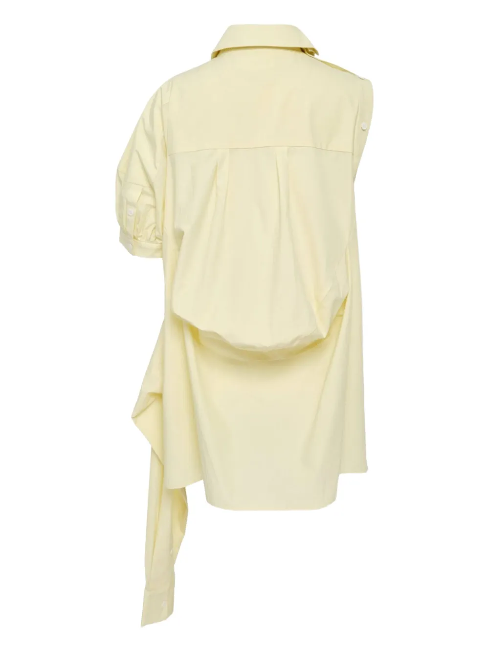 Enföld Pleated Short-sleeve Shirt In Yellow