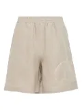Diomene embroidered elastic-waist shorts - Grey
