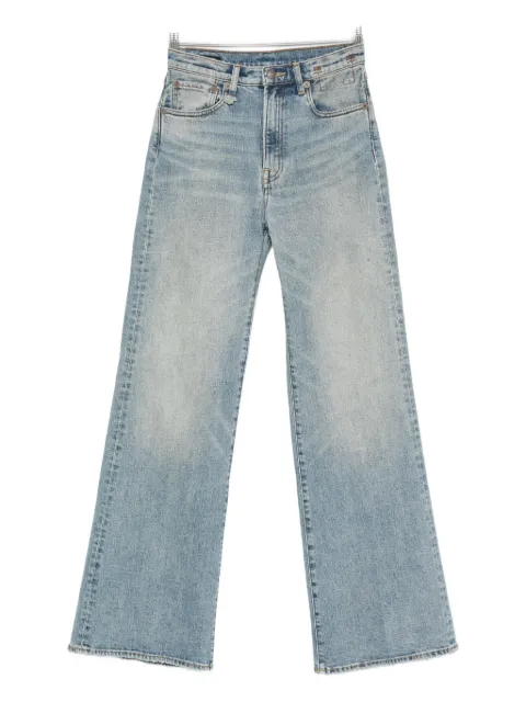 R13 logo-patch jeans