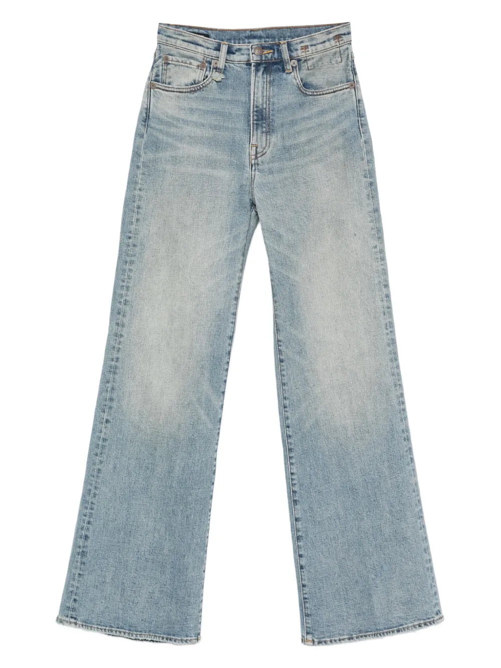 R13 Jeans met logopatch Blauw