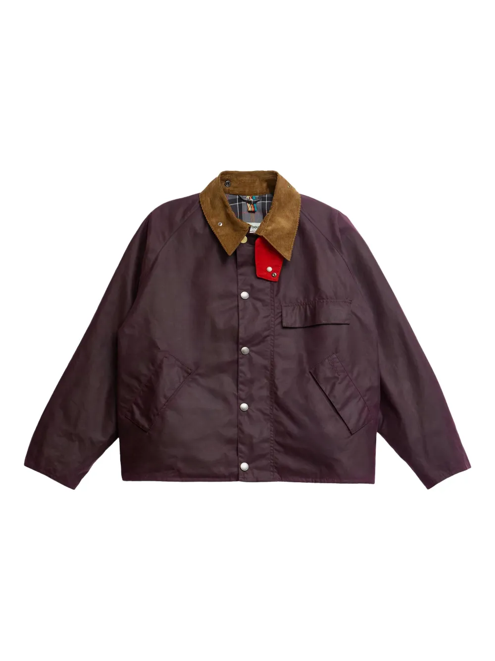 Barbour Paul Smith Jacke Mit Cordkragen In Purple