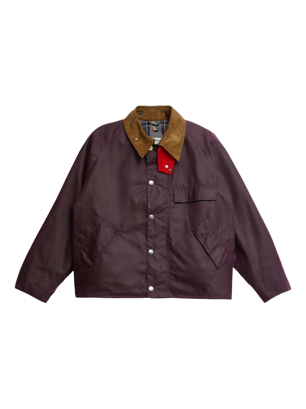Barbour Paul Smith corduroy-collar jacket | Purple | Image 1