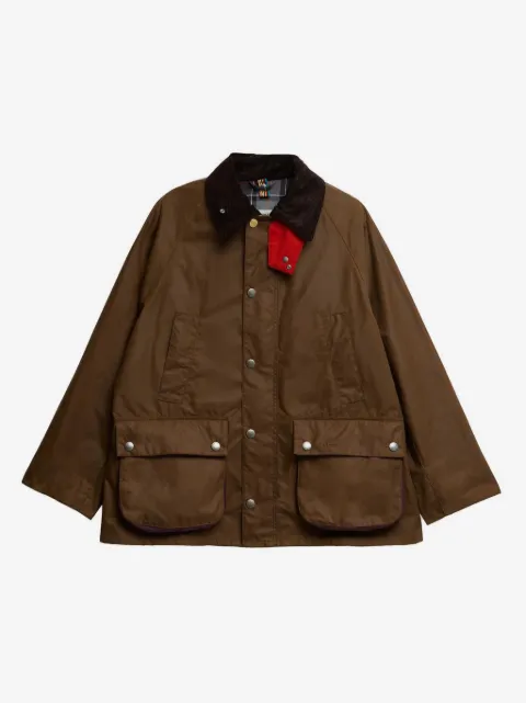 Barbour veste à col en velours côtelé