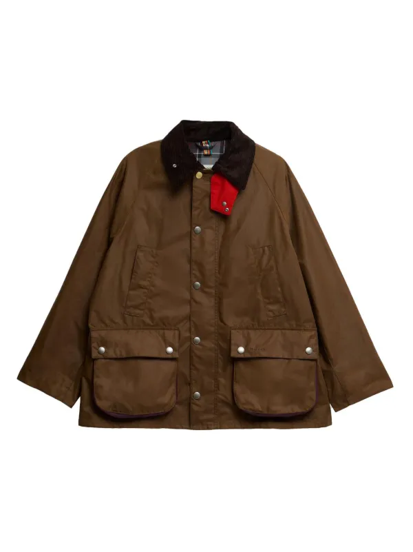 Barbour Paul Smith corduroy-collar Jacket | Brown | FARFETCH