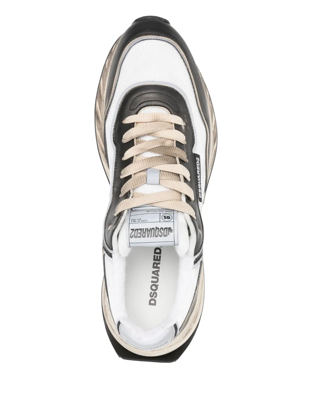 DSQUARED2 Sprinter sneakers met logoplakkaat Zwart