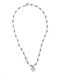 Palm Angels palm-tree beaded necklace - Black