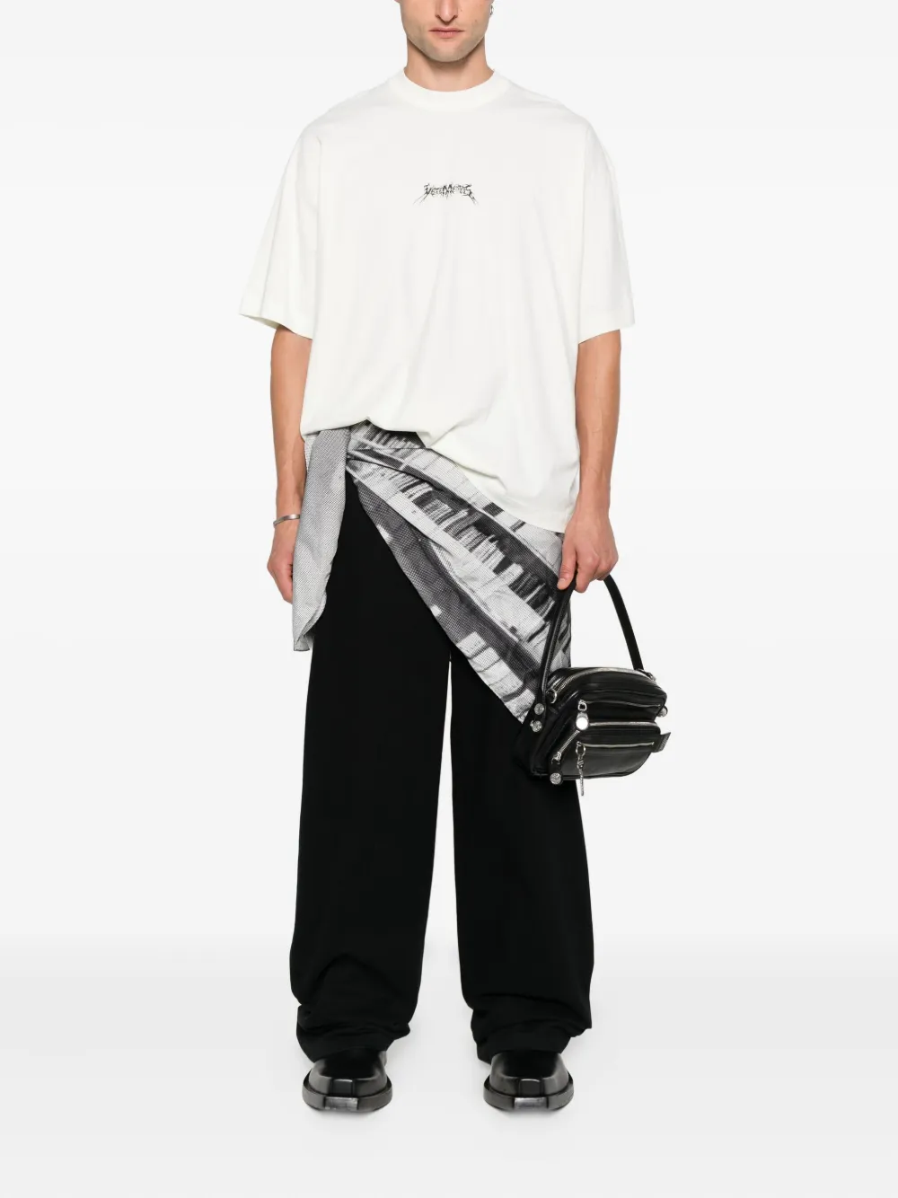 VETEMENTS Katoenen T-shirt Beige