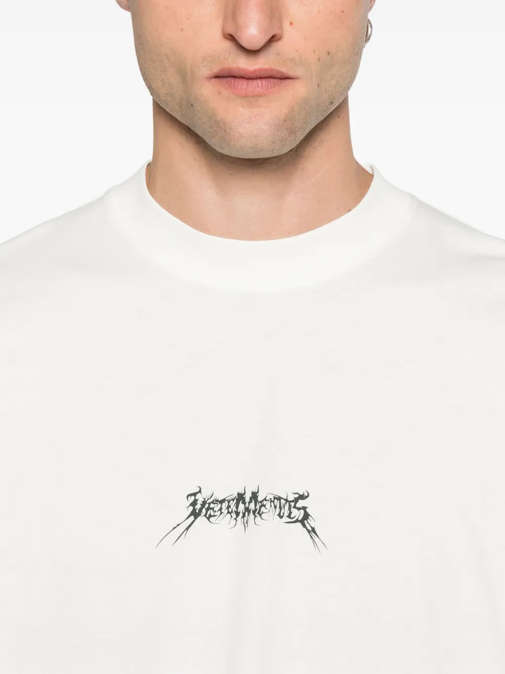 VETEMENTS Katoenen T-shirt Beige