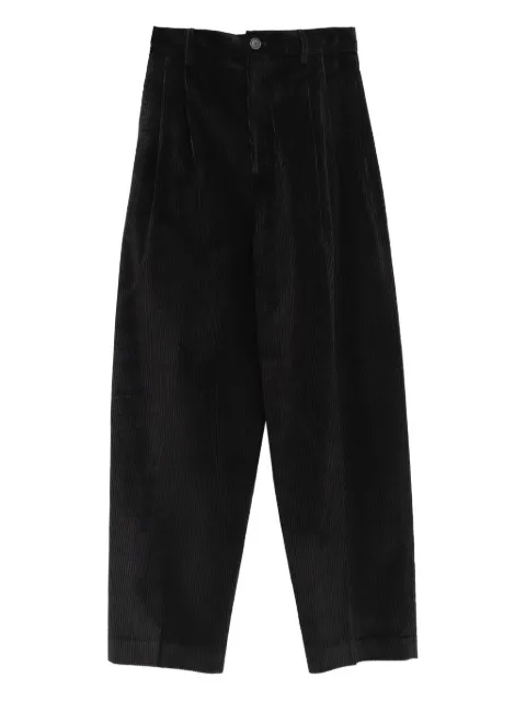 Cristaseya pleated-front corduroy trousers