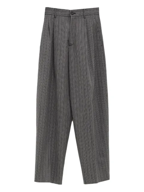Cristaseya pleated-front striped trousers
