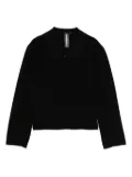 Norma Kamali peter pan-collar long-sleeve jacket - Black