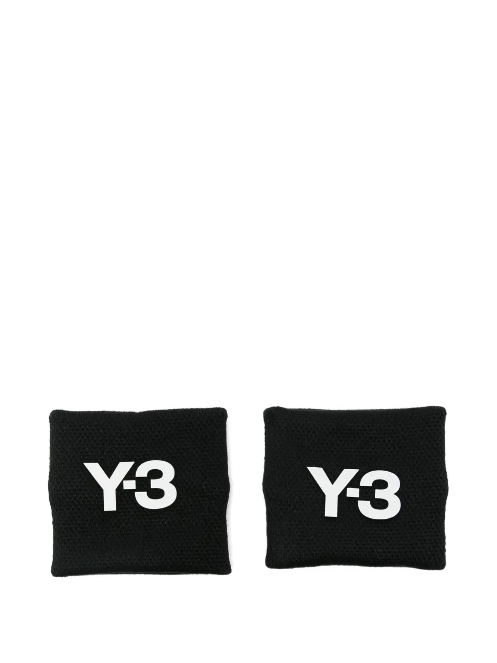 Y-3 Logo-detail Wristbands (pair Of Two) In Black