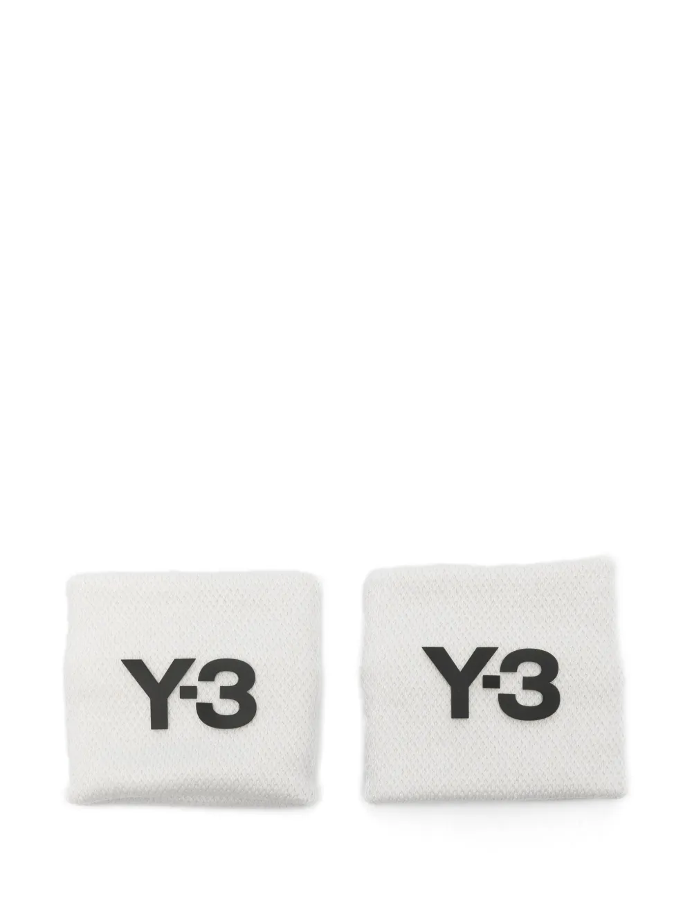 Y-3 logo-detail wristbands (pair of two) | White | Image 1