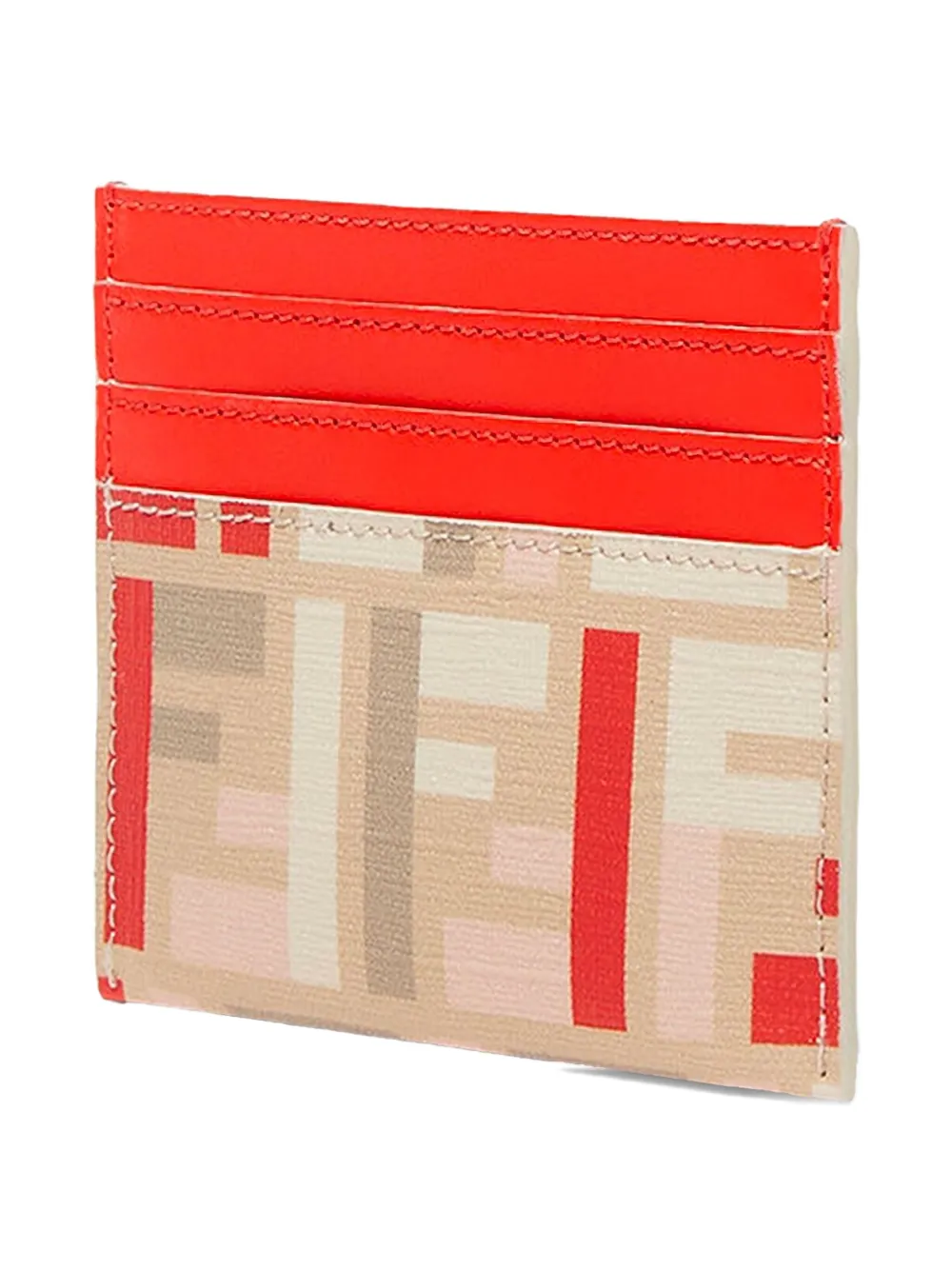 FENDI FF-pattern cardholder - Beige