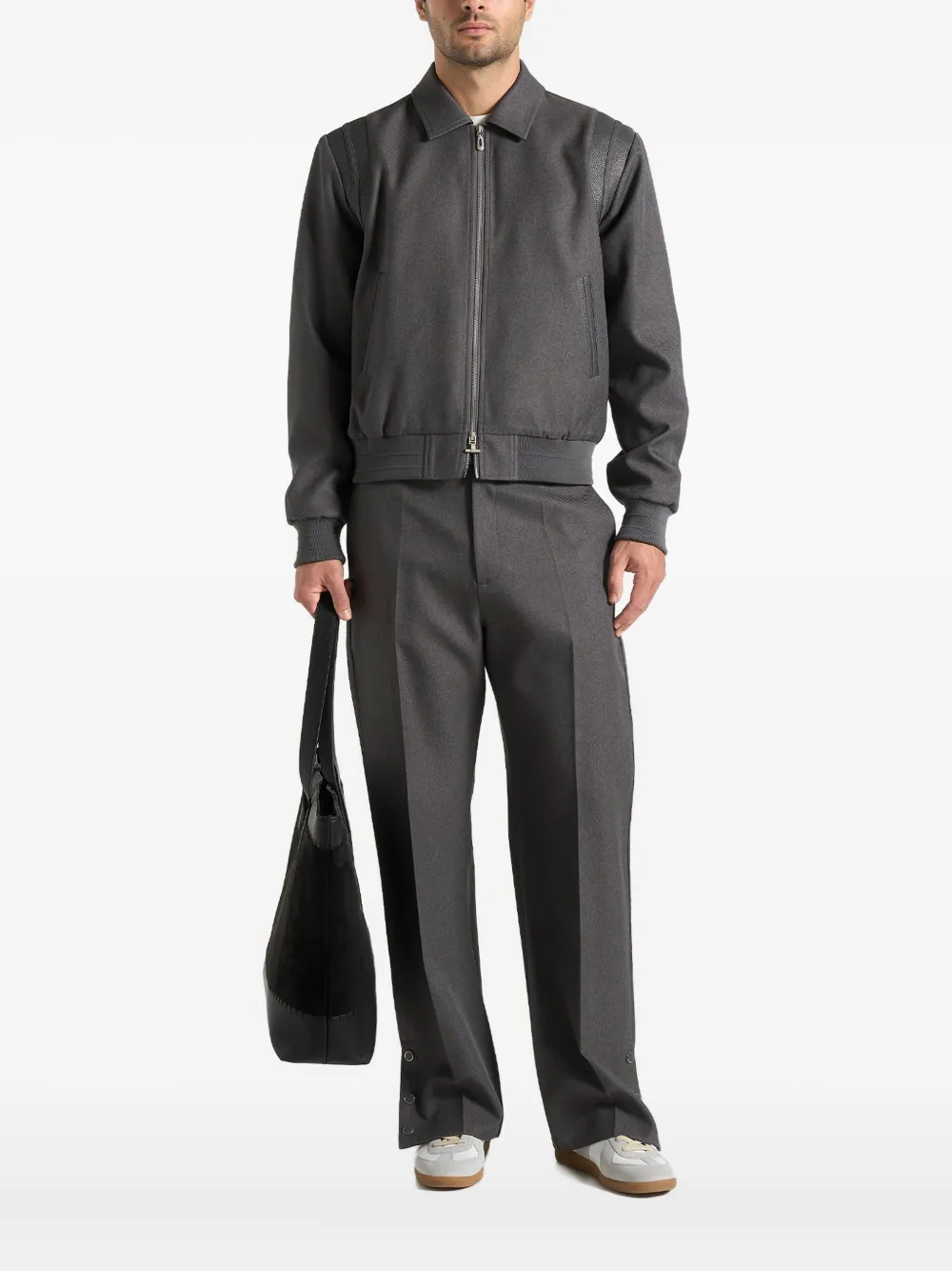 Manière De Voir Denis zip-up jacket | Grey | Image 1