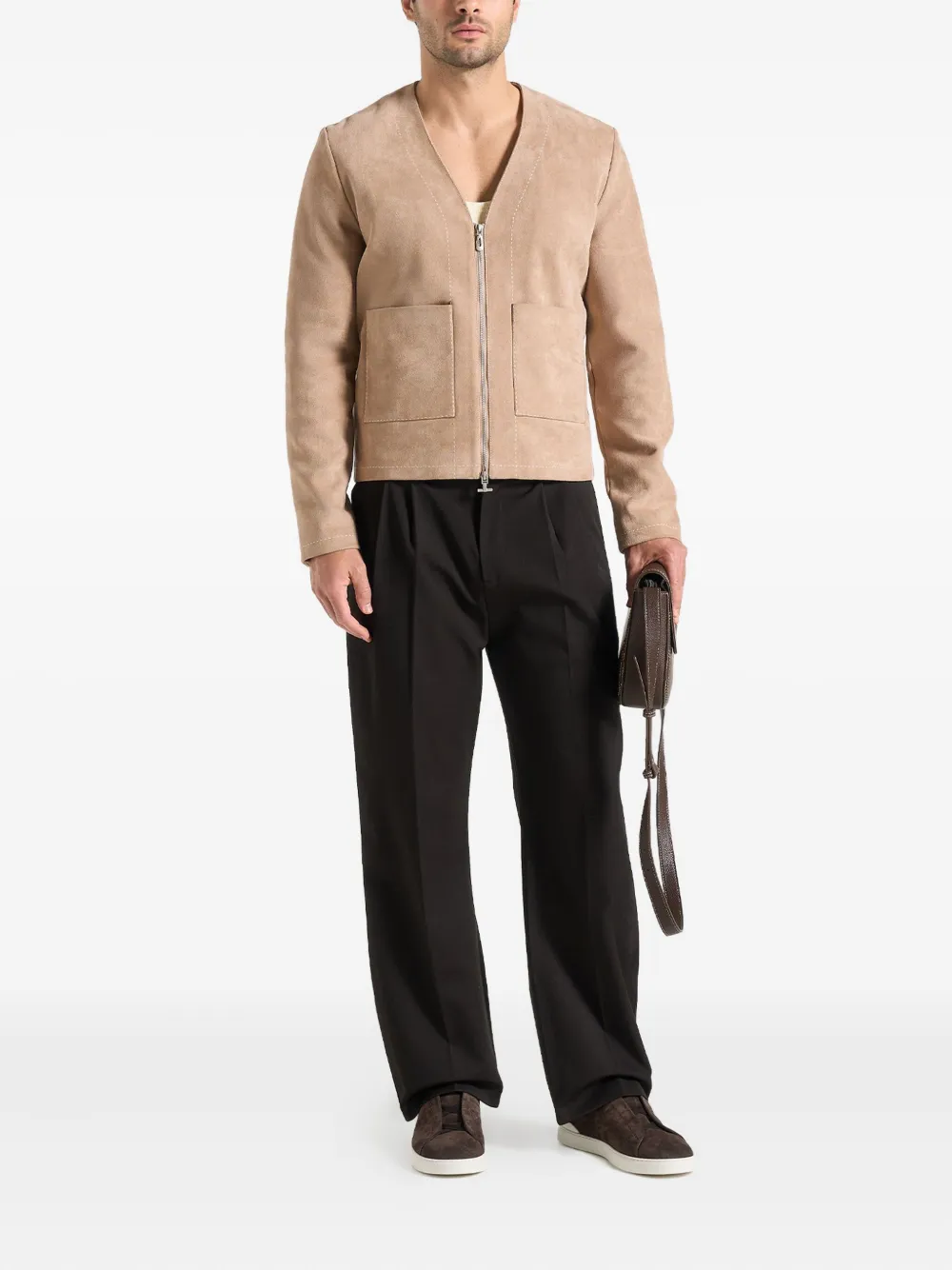 Manière De Voir Maxime two-way zip patch-pocket jacket | Bomber Jackets | Image 2