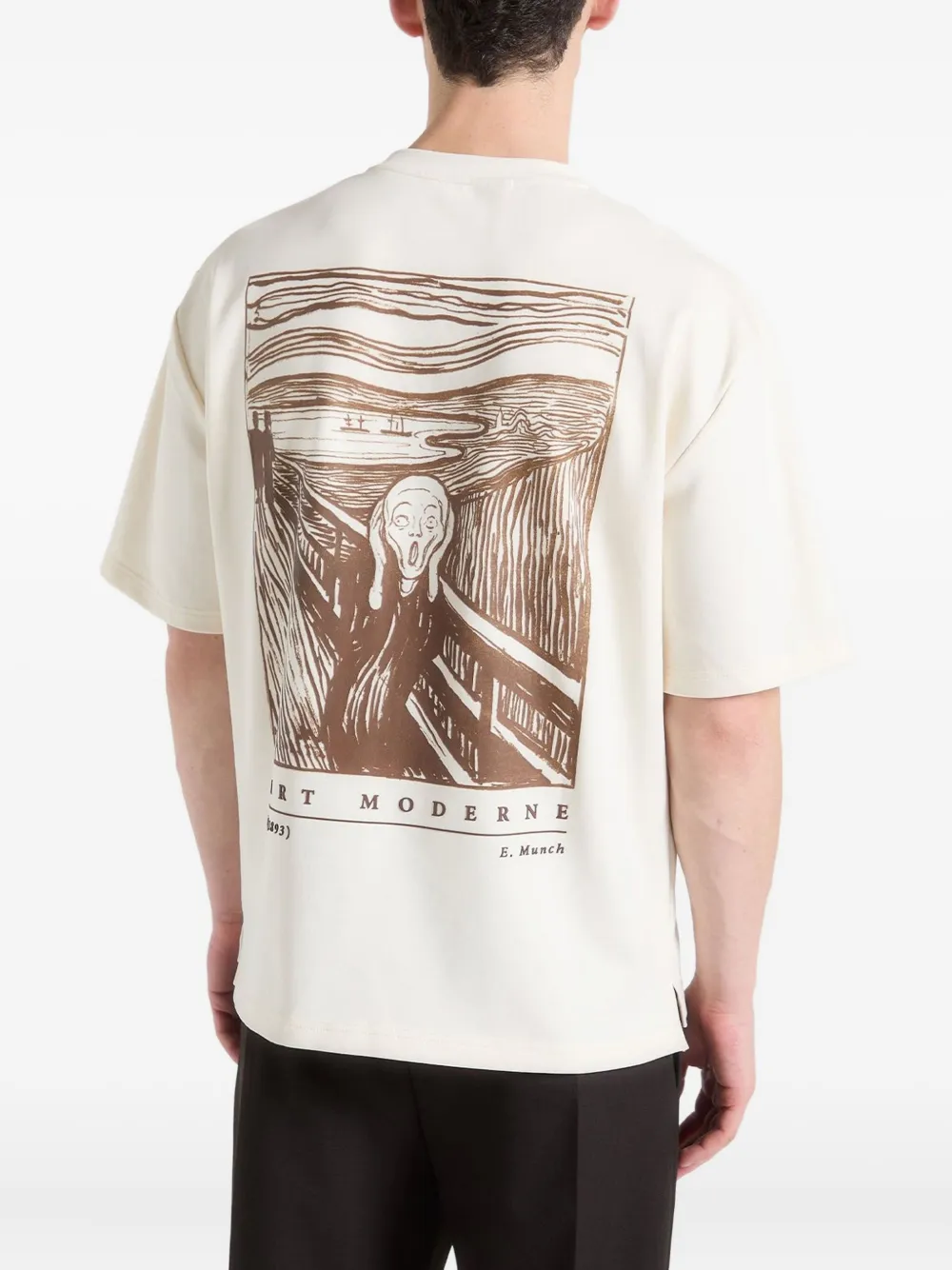 Manière De Voir The Scream T-shirt met print - Beige