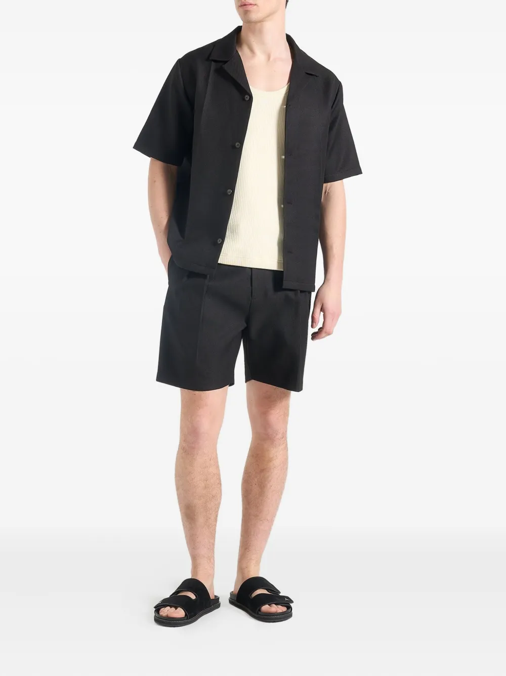Manière De Voir pleated buckle shorts | Tailored Shorts | Image 2
