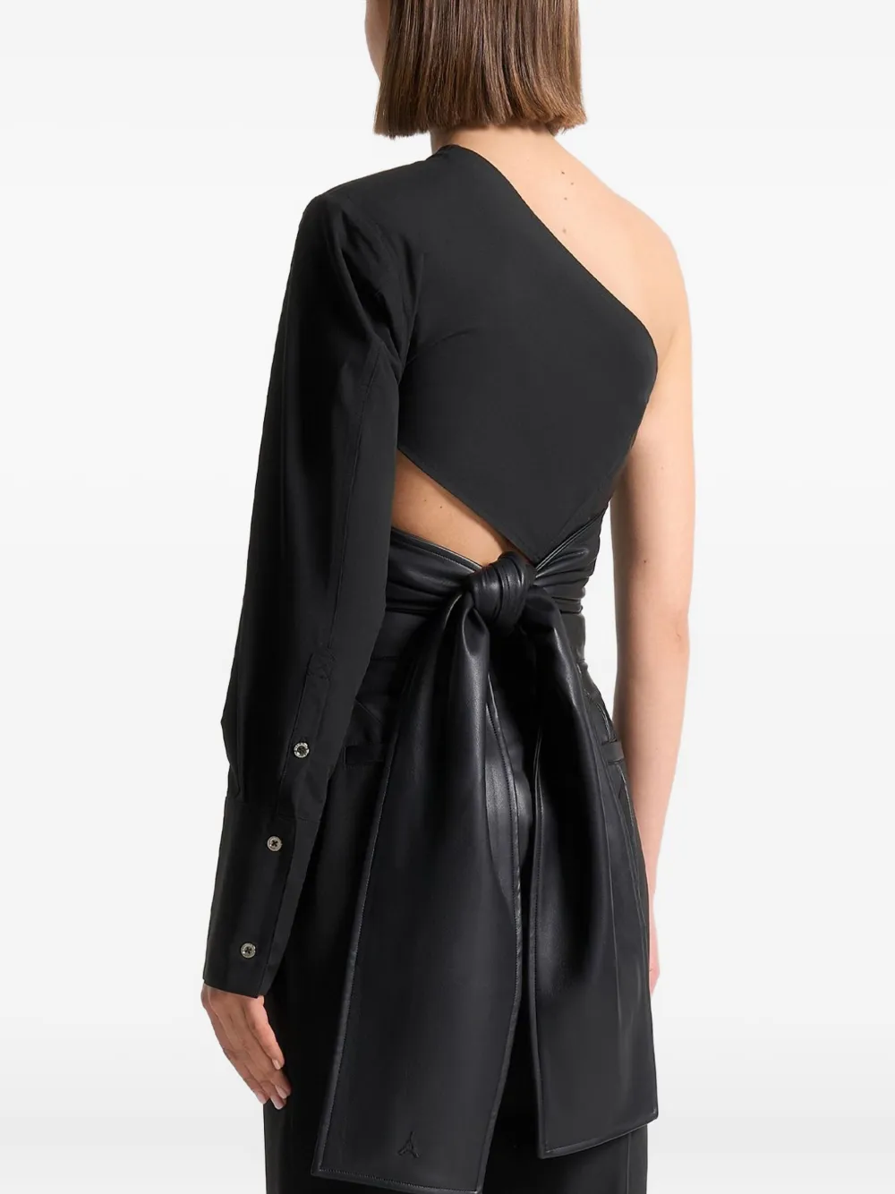 Manière De Voir Coralie asymmetrische wikkeltop Zwart
