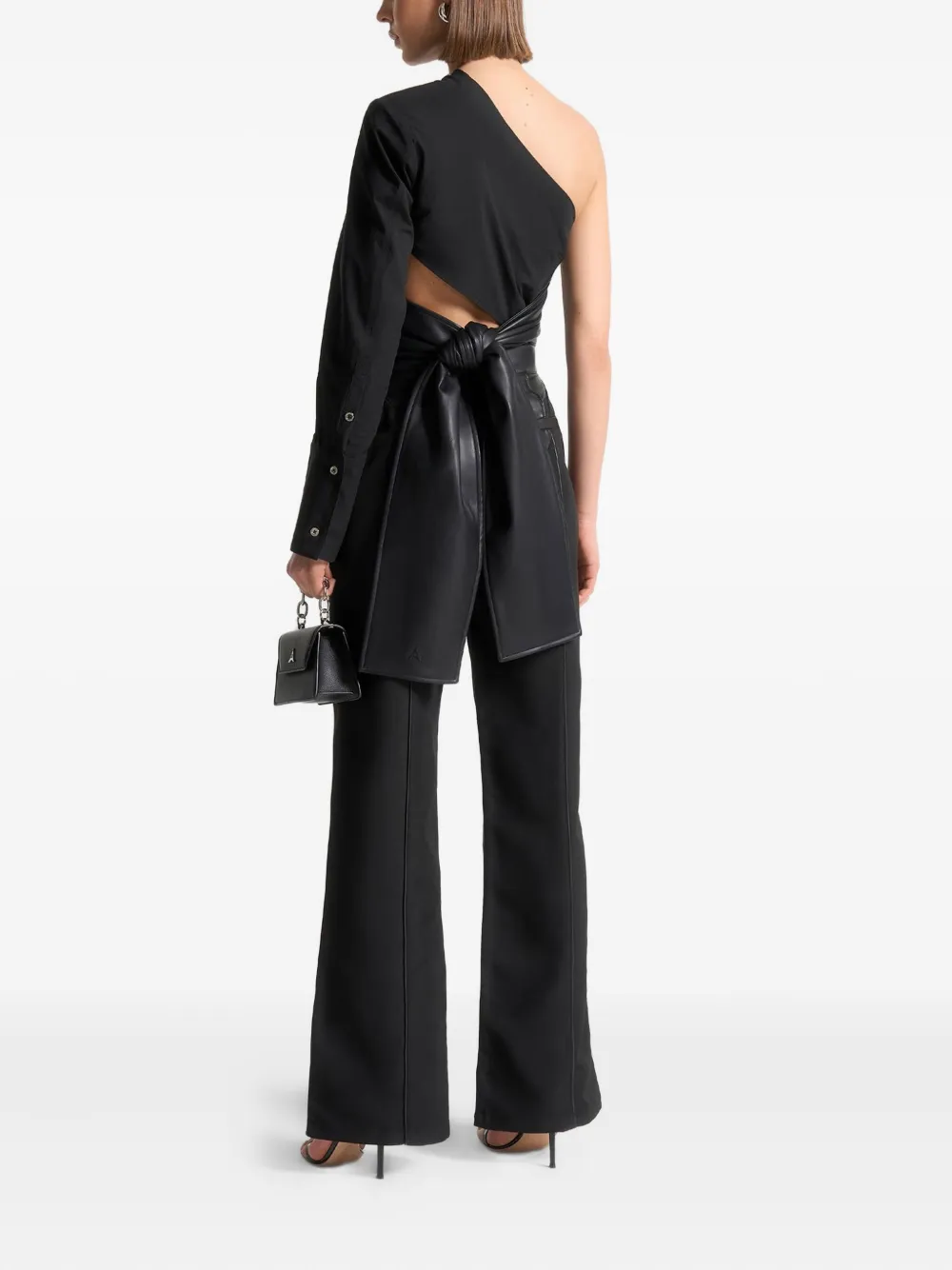 Manière De Voir Coralie asymmetrische wikkeltop Zwart
