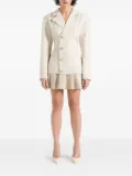 Manière De Voir Nicole pleated tailored blazer dress - Neutrals