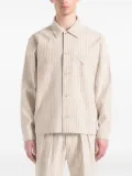 Manière De Voir Leo pinstripe overshirt - Neutrals