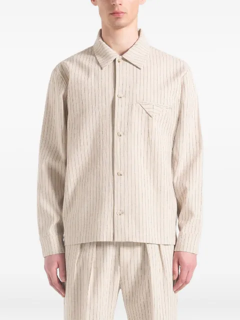 Manière De Voir Leo pinstripe overshirt