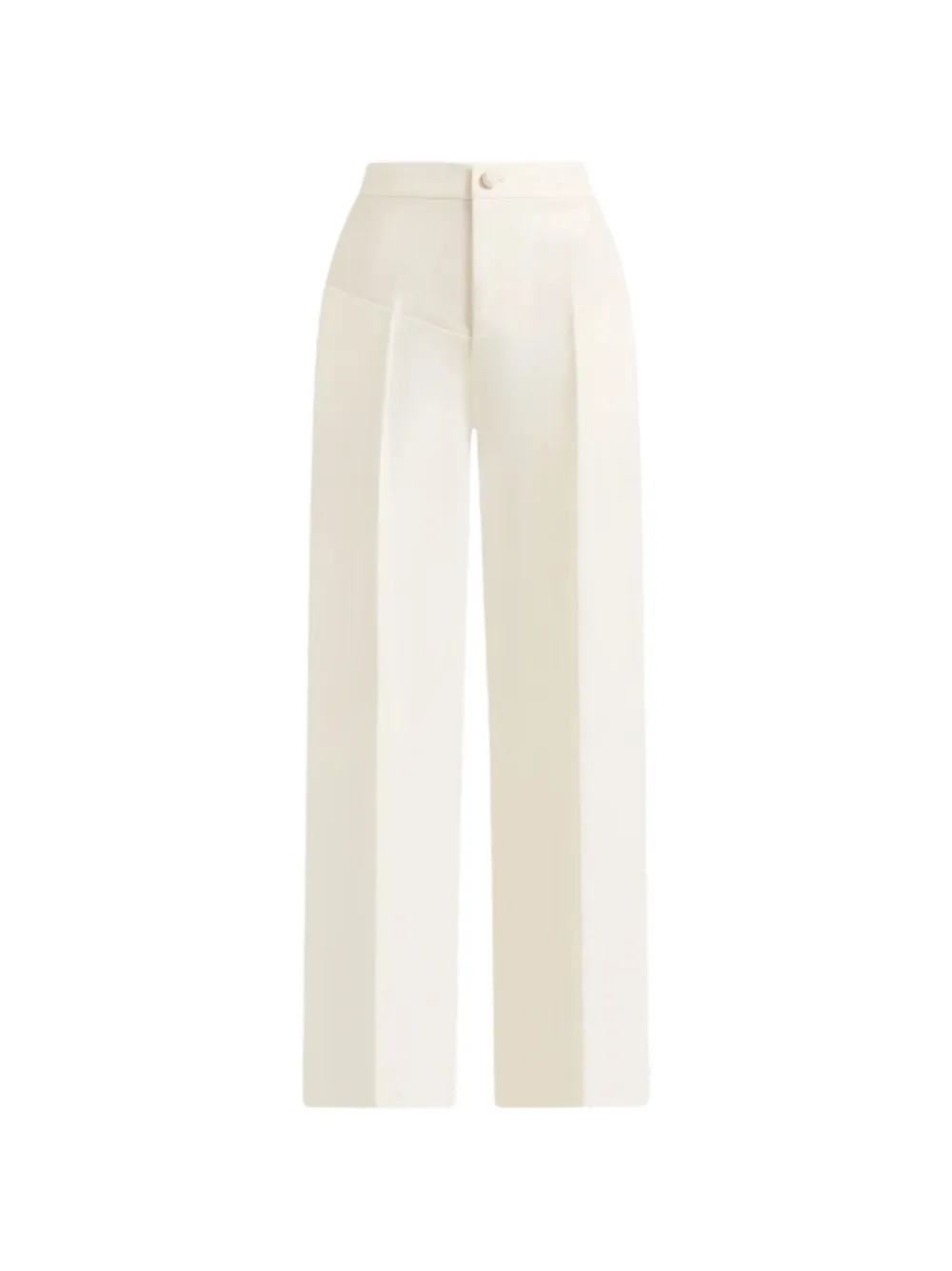 Manière De Voir Blanche faux leather-panel trousers - Bianco