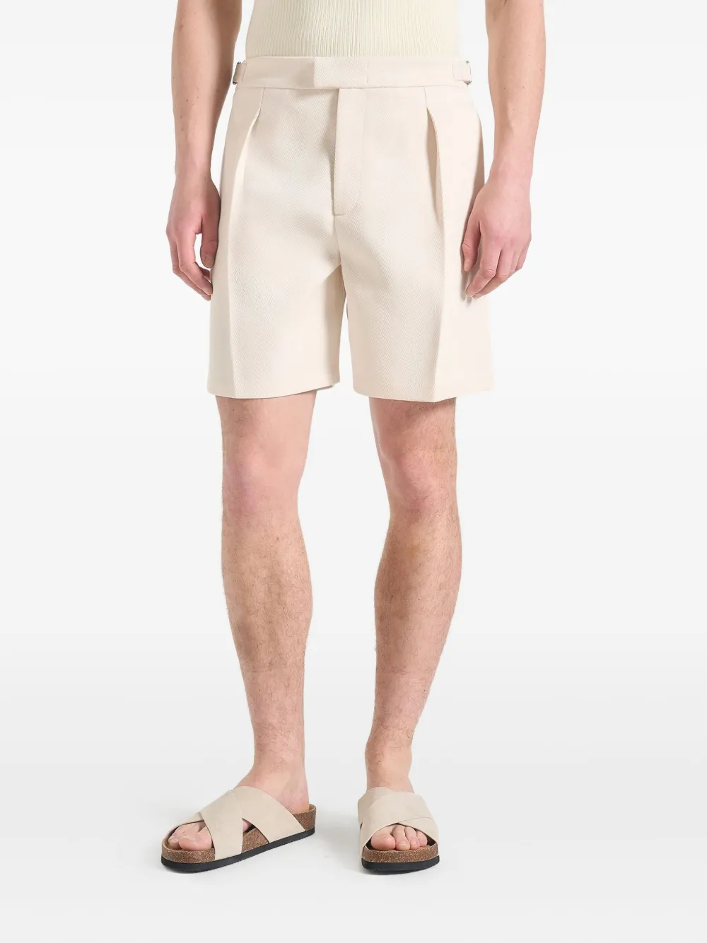 Marin Twill Pleated Shorts