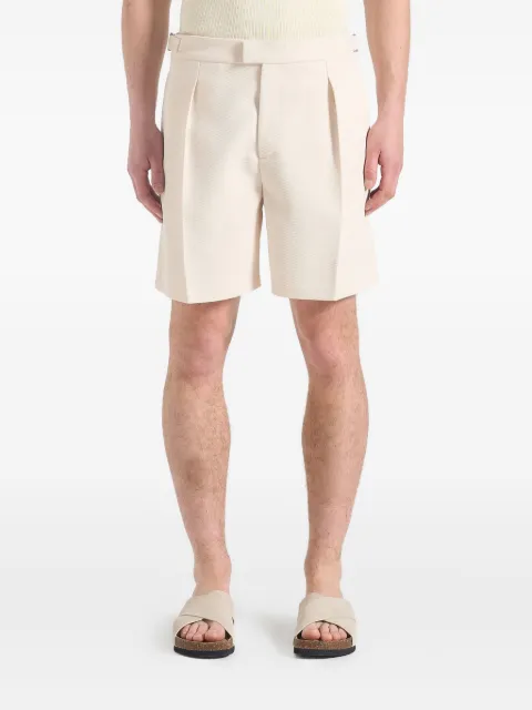 Manière De Voir Marin twill pleated shorts