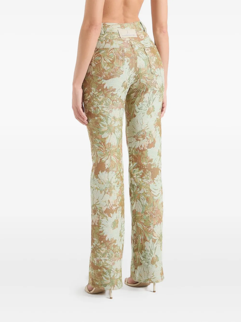 Manière De Voir Florence floral jeans Groen