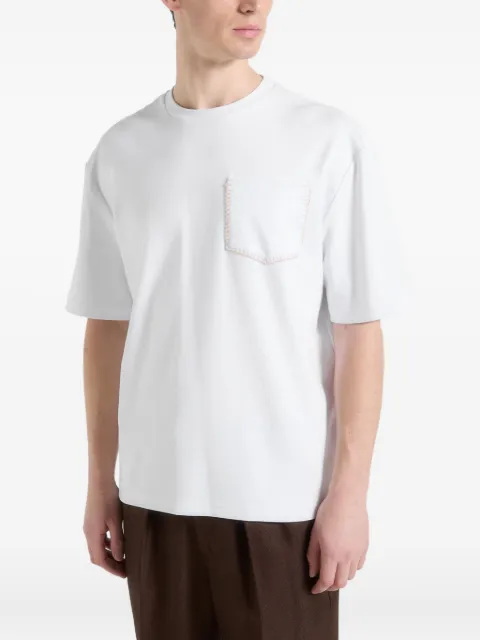 Manière De Voir whipstitch-pocket T-shirt