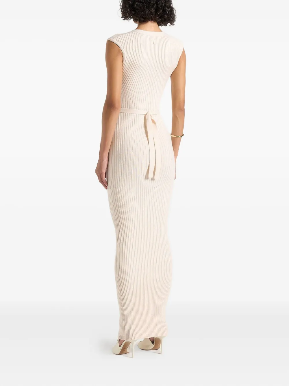 Manière De Voir Helen geribbelde maxi-jurk - Beige