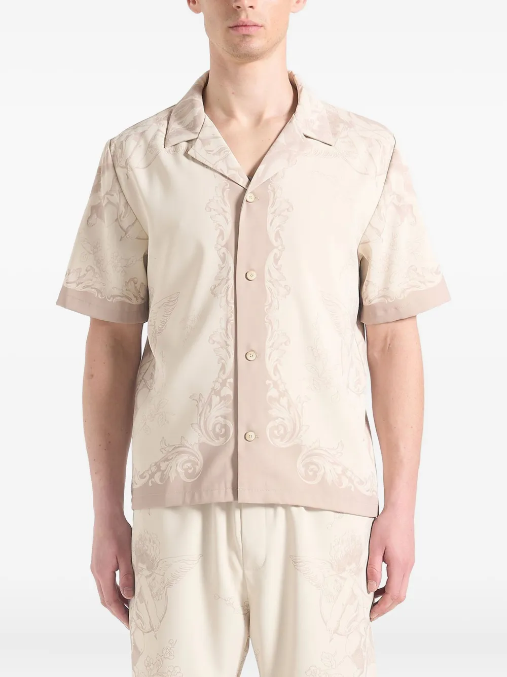 Manière De Voir Resort Baroque Signature shirt | Neutrals | Image 1