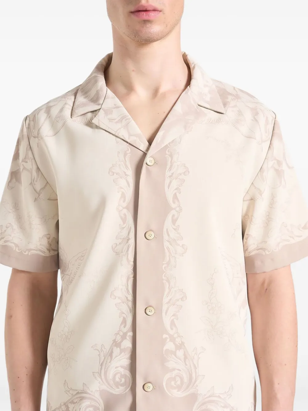 Manière De Voir Marc Signature Baroque Resort overhemd Beige