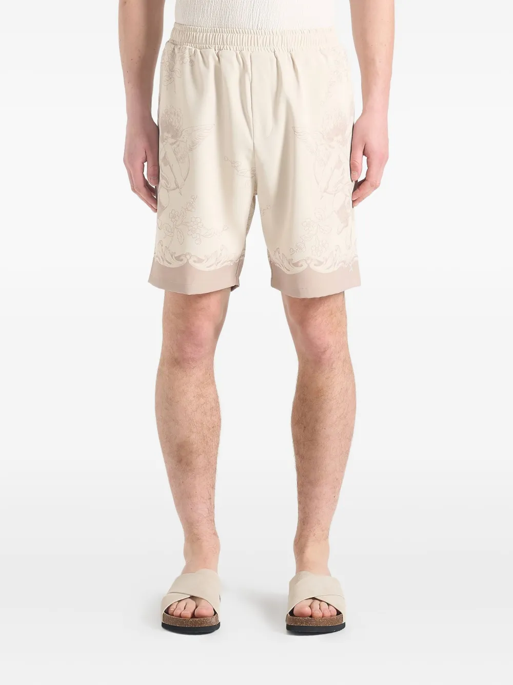 Manière De Voir Adrien baroque-pattern shorts | Neutrals | Image 1