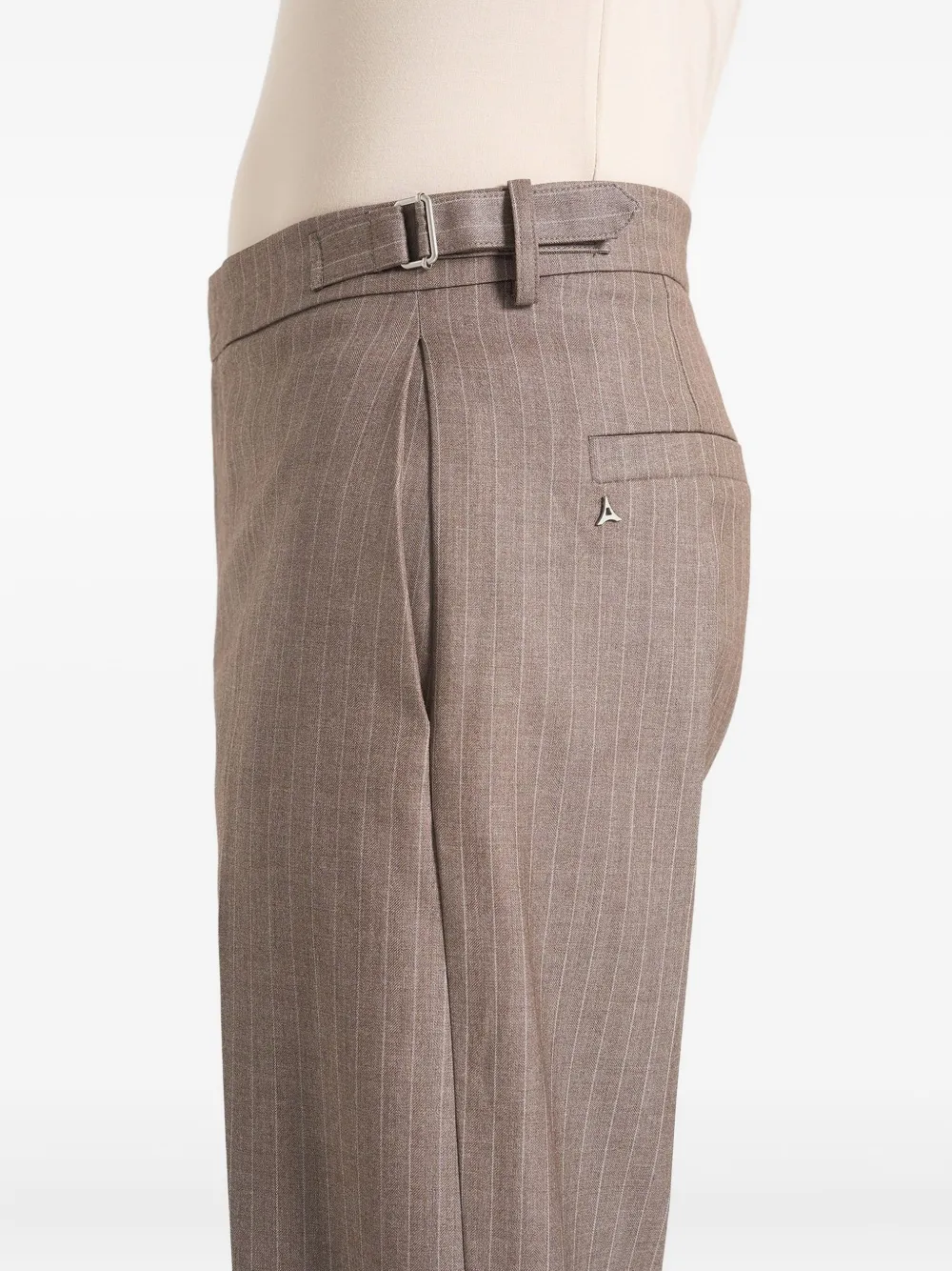 Manière De Voir Joseph Pinstripe Trousers In Brown