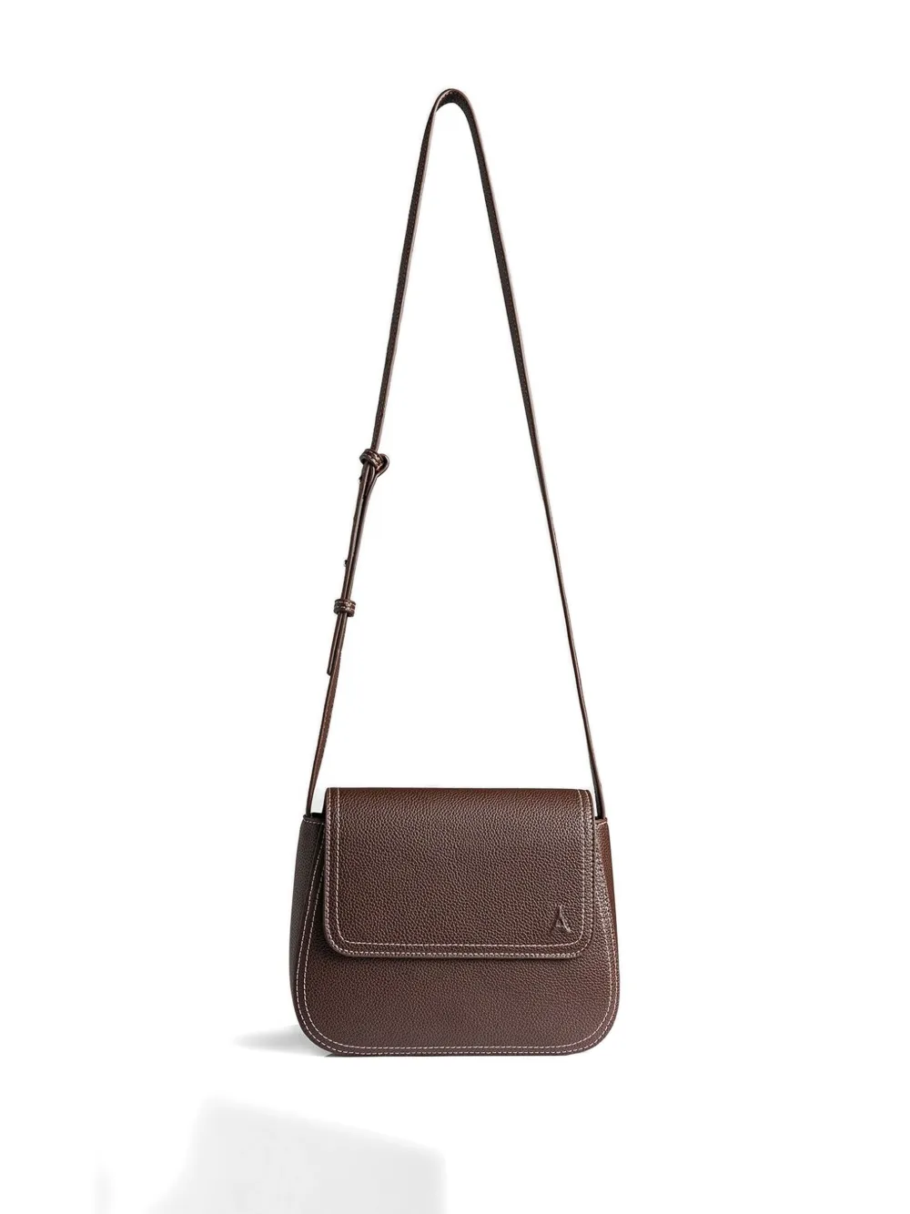 Manière De Voir Marseille flap crossbody bag - Marrone