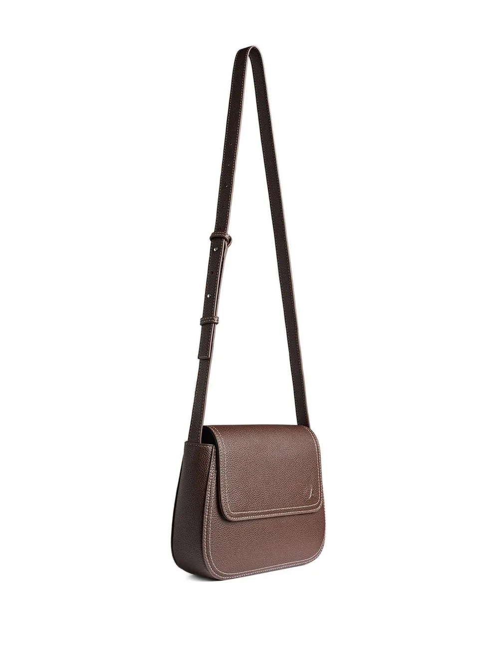 Manière De Voir Marseille crossbodytas met omslag - Bruin