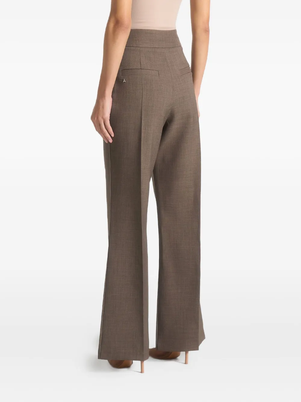 Manière De Voir Broek met geplooid detail Bruin