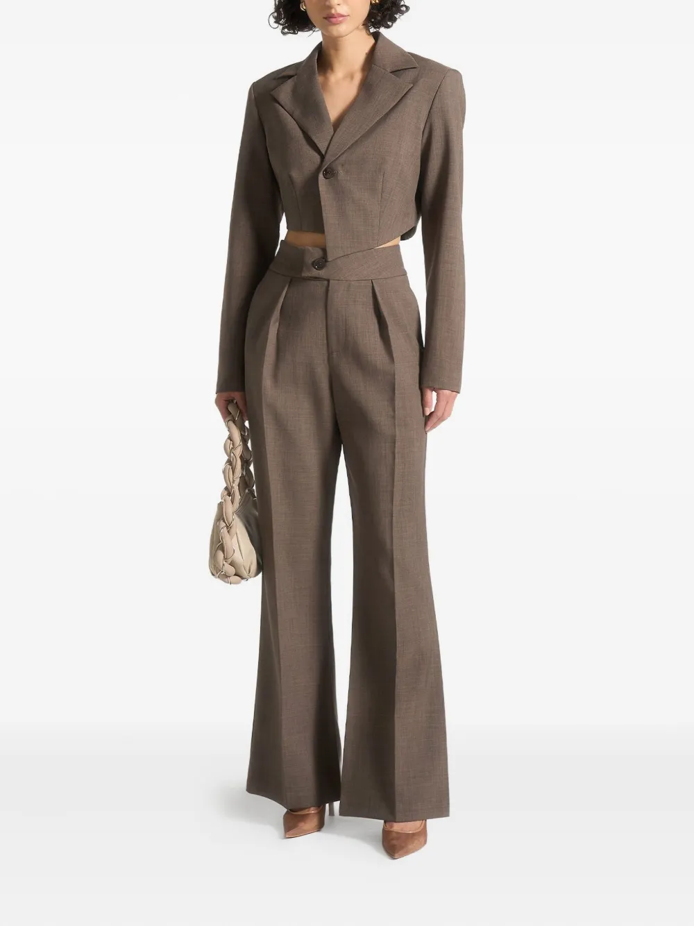 Manière De Voir pleat-detail trousers | High-Waisted Trousers | Image 2