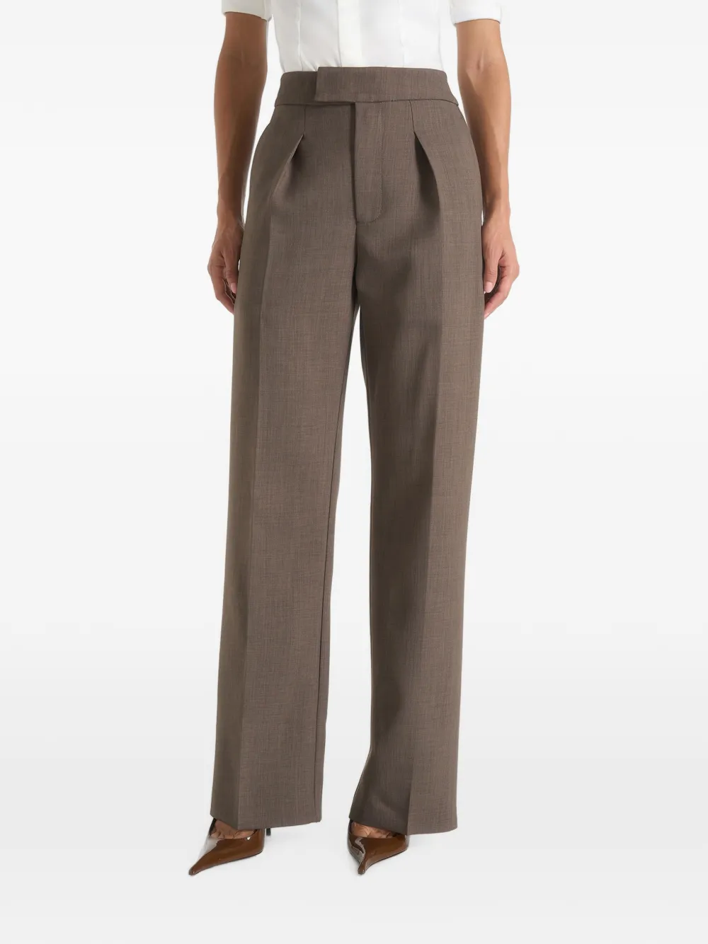 Manière De Voir Elsa high-waist pantalon Bruin