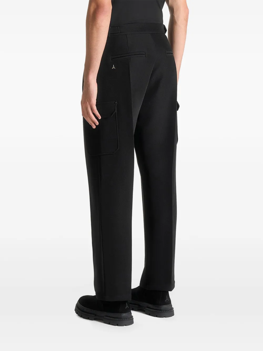 Manière De Voir Maurice geplooide regular-fit broek Zwart