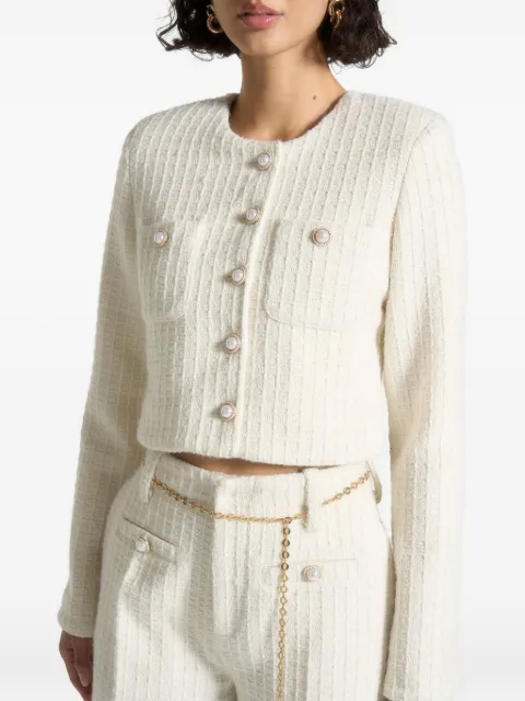 Manière De Voir Celine embellished-button tweed jacket