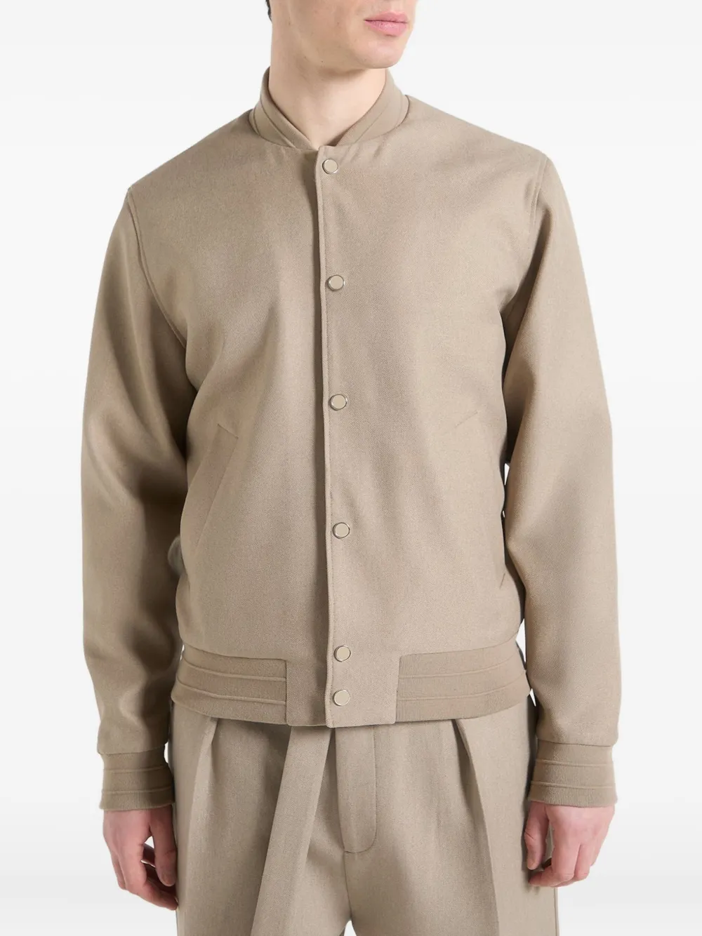 Manière De Voir Max bomber jacket - ニュートラル Manière De Voir Max bomber jacket - ニュートラル