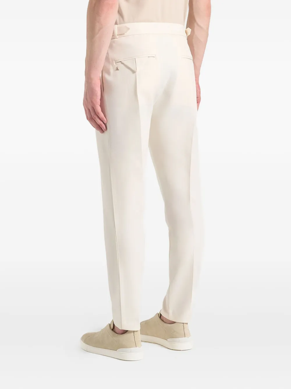 Manière De Voir Hubert pantalon met verstelbare zijkant Wit